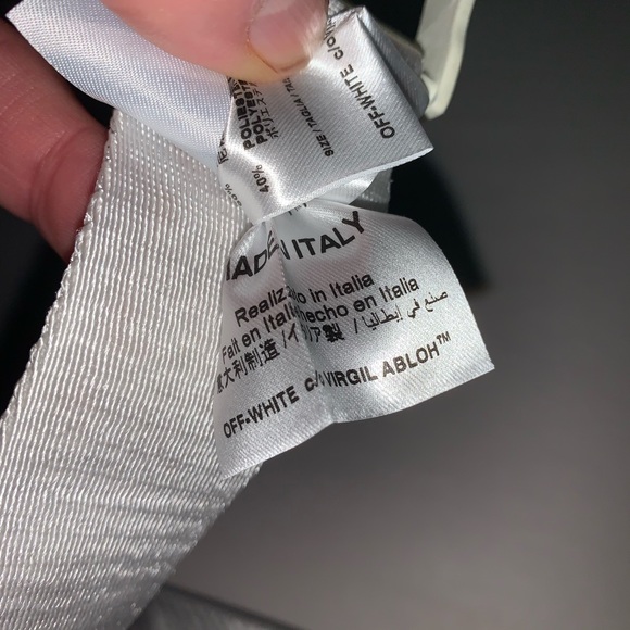 OFF-WHITE one size Safety White Nylon Web BELT - Picture 2 of 11